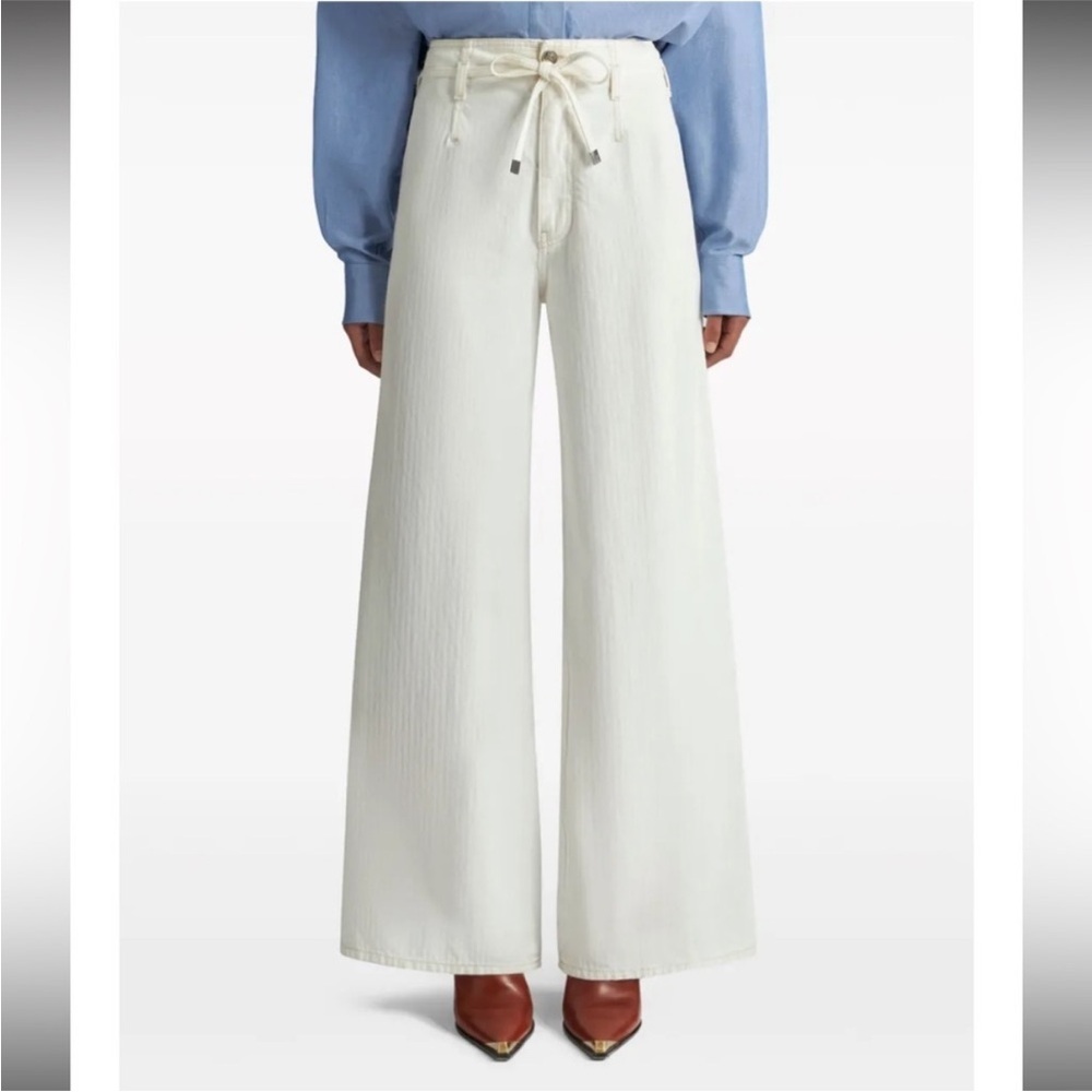 ETRO belted high-rise wide-leg jeans - Picture 10 of 11